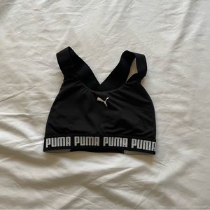 Black puma sports bra
